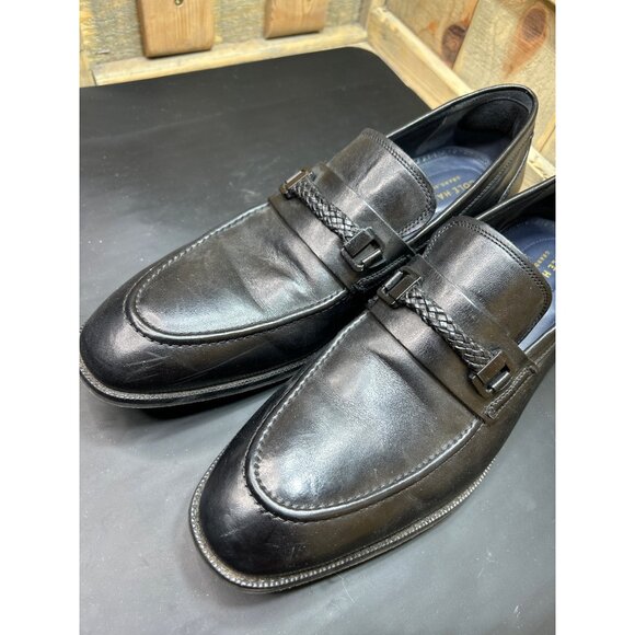 Cole Haan Mens Grand 360 Black Leather Loafers Size 12 M